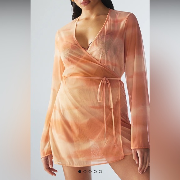 SAVAGE BY FENTY  mesh short robe - Picture 2 of 11